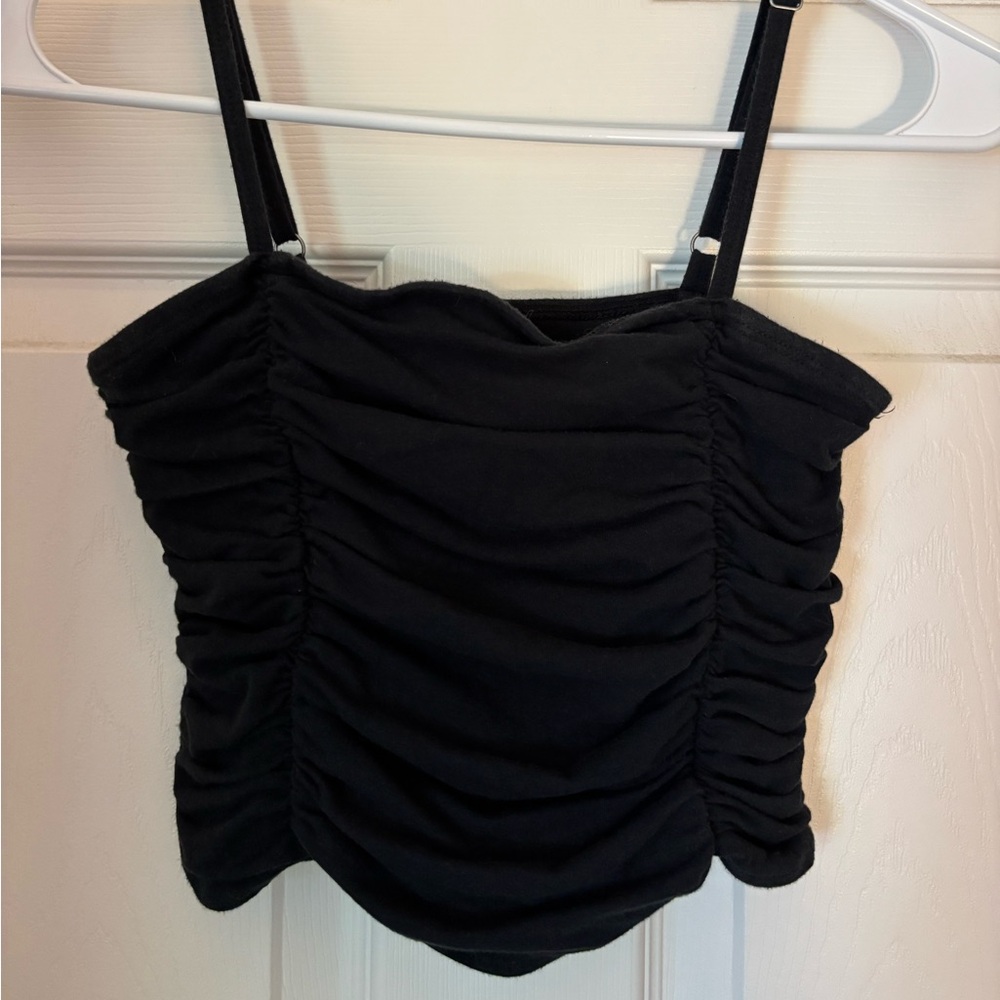 Hollister Black Ruched Camisole